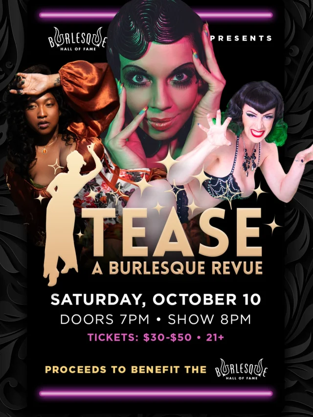 Saturday @thespacelv Las Vegas, see me slink around the stage as a pickup artist in between each act for the wonderful @burlesquehall fundraiser, always an epic night of top notch acts in an incredible venue. Grab your table in advance for best seats!!